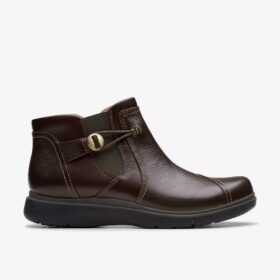 Womens Certina Joy Dark Brown Leather Ankle Boots Womens Certina Joy Dark Brown Leather Ankle Boots