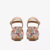 Womens Chicly Floral White Wedges