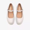 Womens Desert Jane White Leather Mary Janes Womens Desert Jane White Leather Mary Janes
