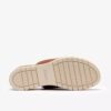 Womens Diaz Slide Tan Leather Wedges