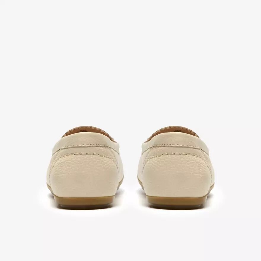 Womens Elliotte Sail Cream Leather Moccasins Womens Elliotte Sail Cream Leather Moccasins