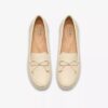 Womens Elliotte Sail Cream Leather Moccasins Womens Elliotte Sail Cream Leather Moccasins