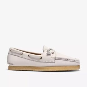 Womens Godney Boat White Grain Leather Boat Shoes Womens Godney Boat White Grain Leather Boat Shoes