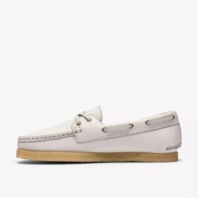 Womens Godney Boat White Grain Leather Boat Shoes Womens Godney Boat White Grain Leather Boat Shoes