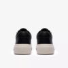 Womens Hollyrose Zip Black Leather Sneakers