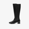 Womens Iridessa Glow Black Leather Knee High Boots