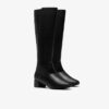 Womens Iridessa Glow Black Leather Knee High Boots