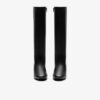 Womens Iridessa Glow Black Leather Knee High Boots