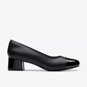 Womens Iridessa May Black Leather Pumps