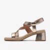 Womens Jaylan Sol Champagne Heeled Sandals
