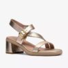 Womens Jaylan Sol Champagne Heeled Sandals