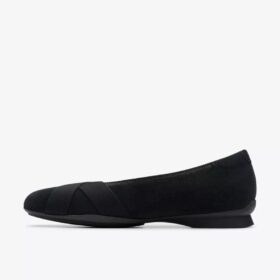 Womens Jazmynn Gem Black Suede Slip-Ons Womens Jazmynn Gem Black Suede Slip-Ons