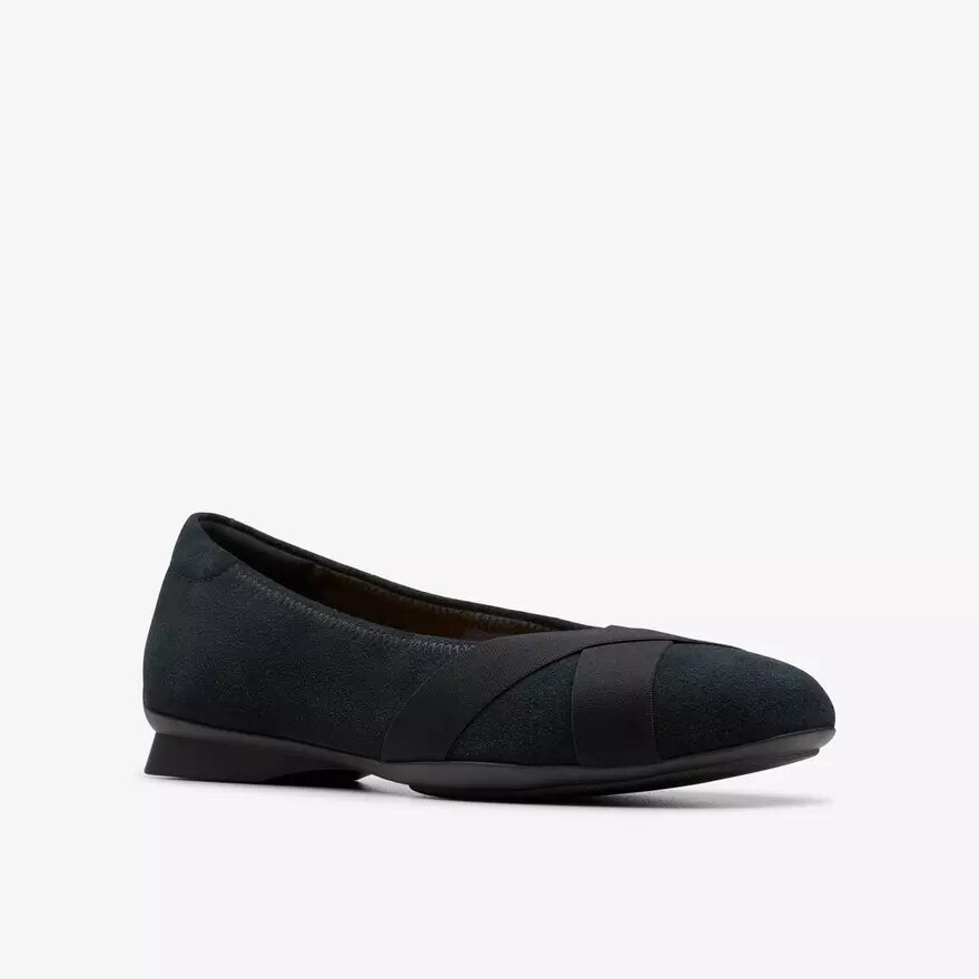 Womens Jazmynn Gem Black Suede Slip-Ons Womens Jazmynn Gem Black Suede Slip-Ons