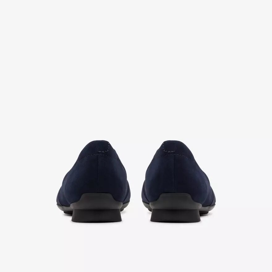 Womens Jazmynn Gem Navy Suede Ballet Flats Womens Jazmynn Gem Navy Suede Ballet Flats