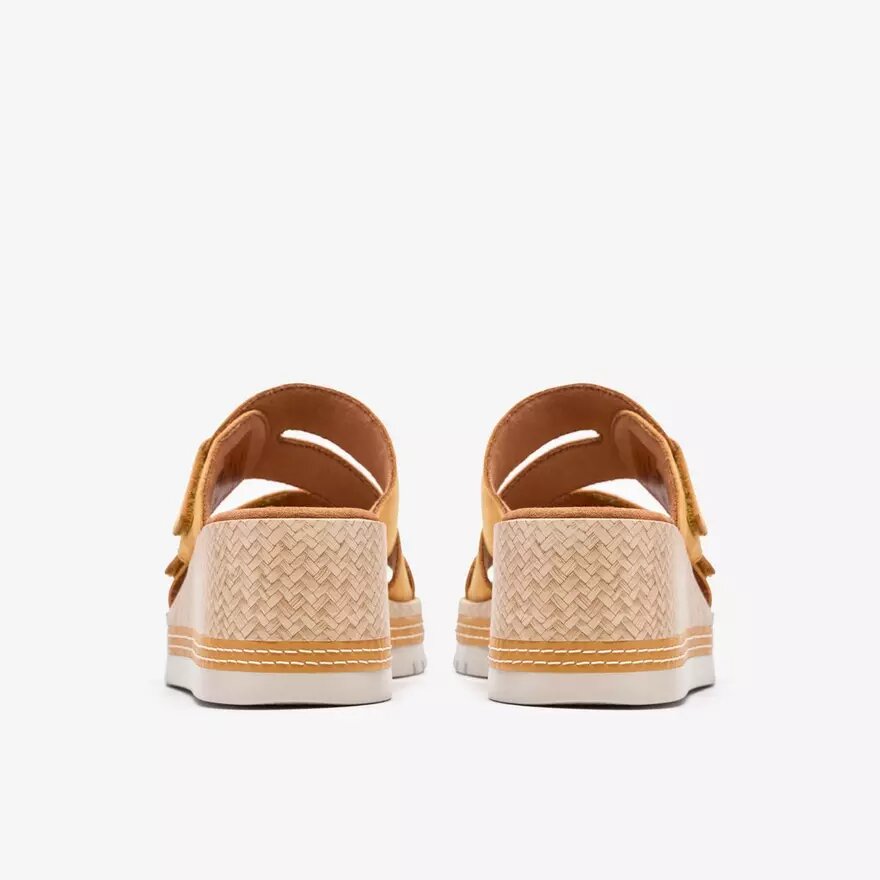 Womens Kidiki Cove Yellow Nubuck Wedges Womens Kidiki Cove Yellow Nubuck Wedges