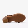 Womens Kymber Glow Tan Leather Heeled Sandals