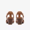 Womens Kymber Glow Tan Leather Heeled Sandals