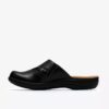 Womens Laurieann Lux Black Leather Clogs & Mules
