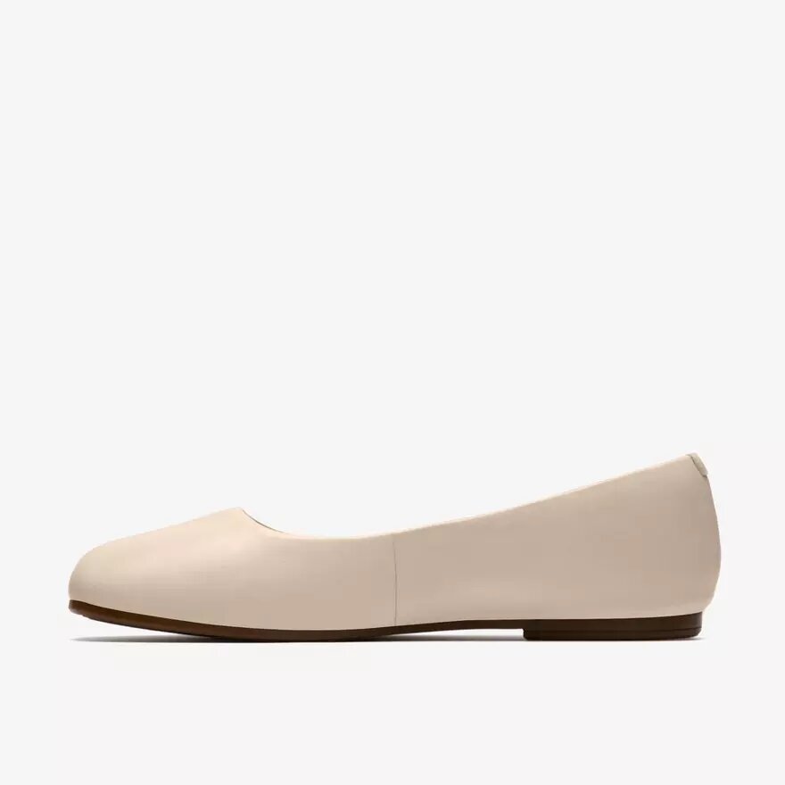 Womens Livia Lily Cream Leather Ballet Flats Womens Livia Lily Cream Leather Ballet Flats