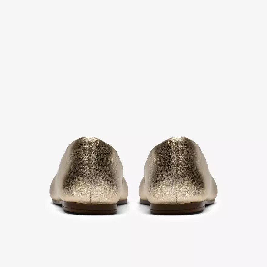 Womens Livia Lily Soft Gold Ballet Flats Womens Livia Lily Soft Gold Ballet Flats