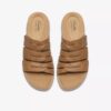 Womens Maelynn Abby Tan Leather Flat Sandals