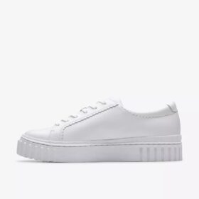Womens Mayhill Walk White Leather Sneakers Womens Mayhill Walk White Leather Sneakers