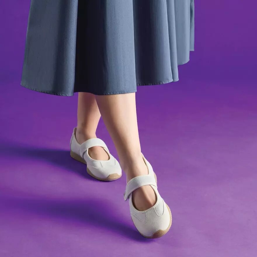 Womens Meridor Jane off White Suede Mary Janes Womens Meridor Jane off White Suede Mary Janes
