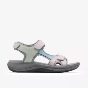 Womens Mira Bay Grey/Green Strappy Sandals