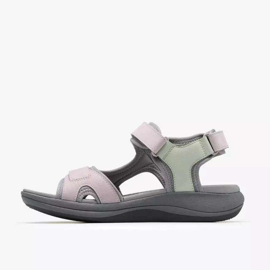Womens Mira Bay Grey/Green Strappy Sandals Womens Mira Bay Grey/Green Strappy Sandals