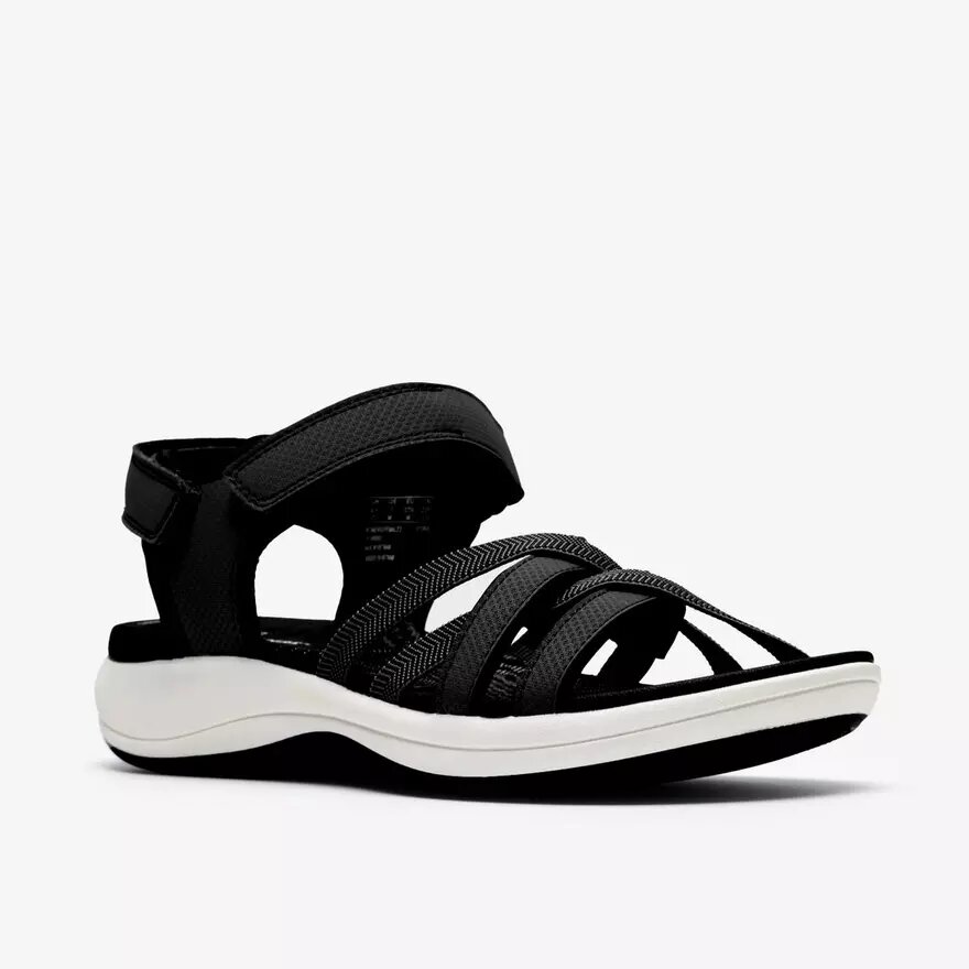 Womens Mira Shore Black Strappy Sandals Womens Mira Shore Black Strappy Sandals