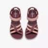 Womens Mira Shore Maroon Strappy Sandals Womens Mira Shore Maroon Strappy Sandals