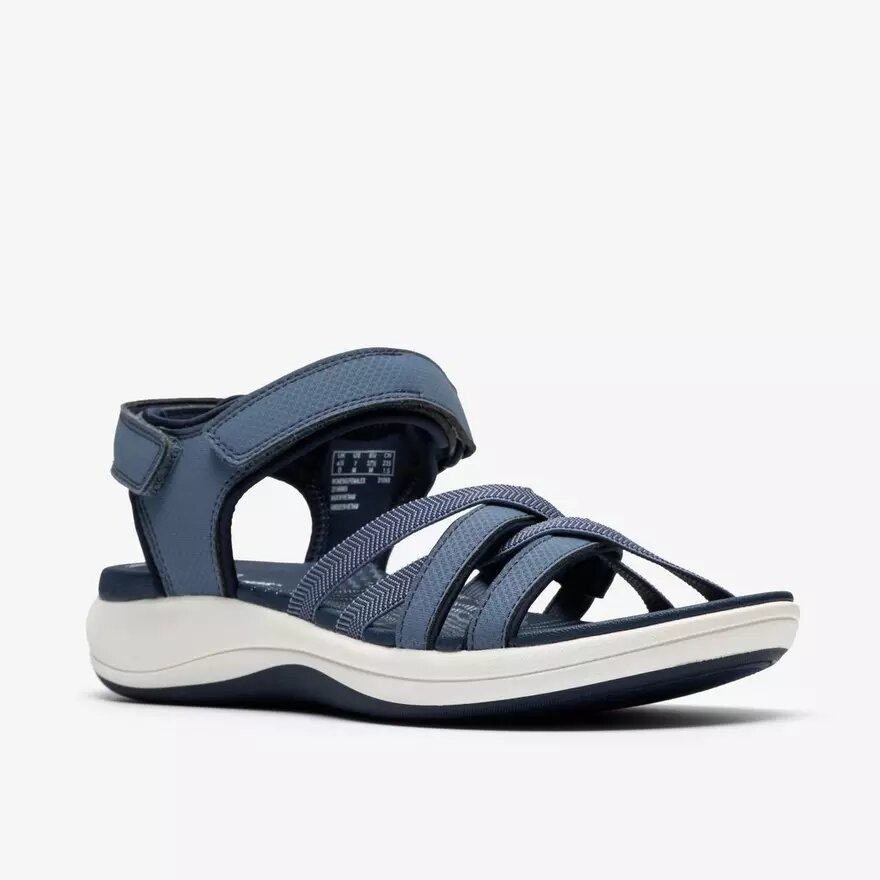 Womens Mira Shore Navy Strappy Sandals Womens Mira Shore Navy Strappy Sandals