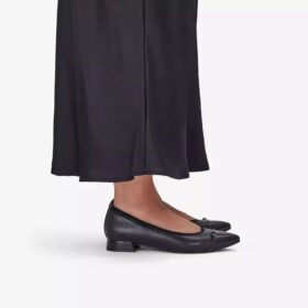 Womens Natalyn Dk Black Leather Slip-Ons Womens Natalyn Dk Black Leather Slip-Ons