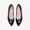 Womens Natalyn Dk Black Leather Slip-Ons