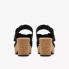 Womens Nerisa West Black Nubuck Wedges