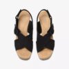 Womens Nerisa West Black Nubuck Wedges