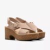 Womens Nerisa West Sand Nubuck Wedges