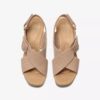 Womens Nerisa West Sand Nubuck Wedges
