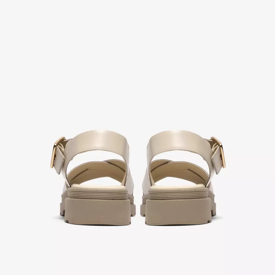 Womens Orinoco3 Cross Cream Leather Flat Sandals Womens Orinoco3 Cross Cream Leather Flat Sandals