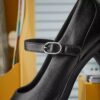 Womens Shaya Jane Black Leather Mary Janes Womens Shaya Jane Black Leather Mary Janes