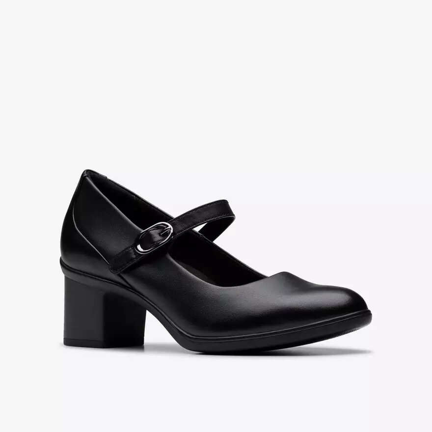 Womens Shaya Jane Black Leather Mary Janes Womens Shaya Jane Black Leather Mary Janes
