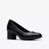 Womens Shaya Poppy Black Leather Pumps Womens Shaya Poppy Black Leather Pumps