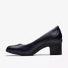 Womens Shaya Poppy Navy Leather Pumps Womens Shaya Poppy Navy Leather Pumps