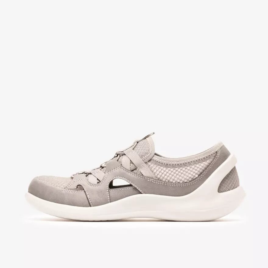 Womens Solevana Step Pale Grey Slip-Ons Womens Solevana Step Pale Grey Slip-Ons