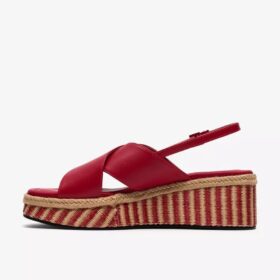 Womens Tessiah Cross2 Pink Interest Wedges Womens Tessiah Cross2 Pink Interest Wedges
