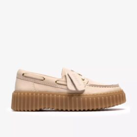 Womens Torhill Boat Cream Nubuck Boat Shoes