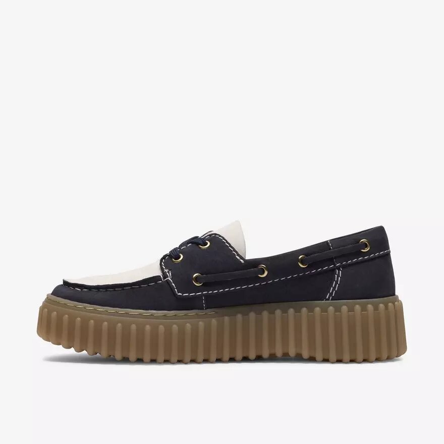 Womens Torhill Boat Navy Combination Boat Shoes Womens Torhill Boat Navy Combination Boat Shoes