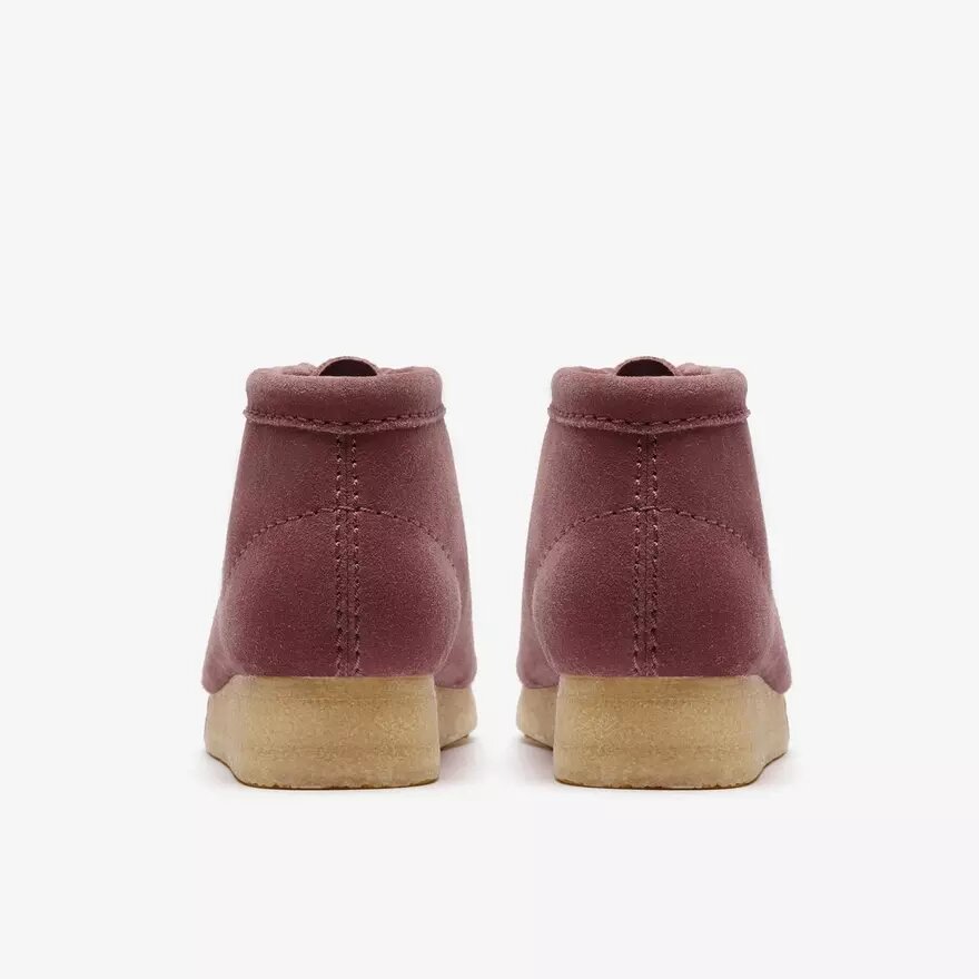 Womens Wallabee Boot. Rose Brown Suede Womens Wallabee Boot. Rose Brown Suede