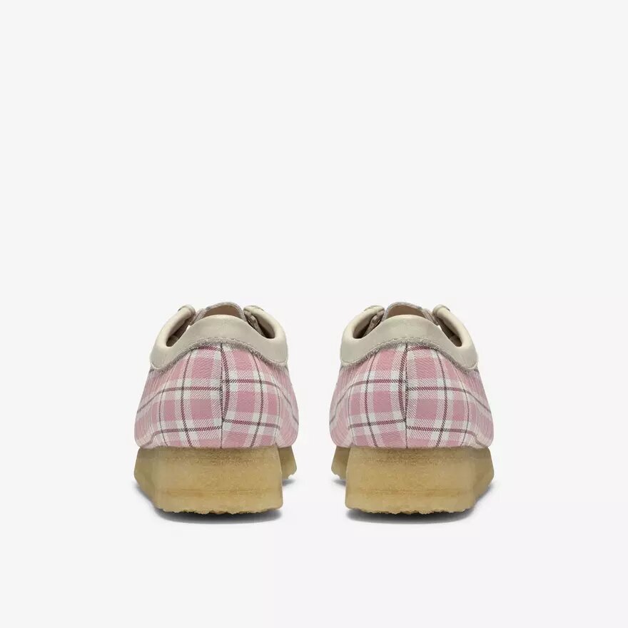 Womens Wallabee Gingham Pink Check Womens Wallabee Gingham Pink Check