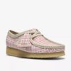 Womens Wallabee Gingham Pink Check Womens Wallabee Gingham Pink Check